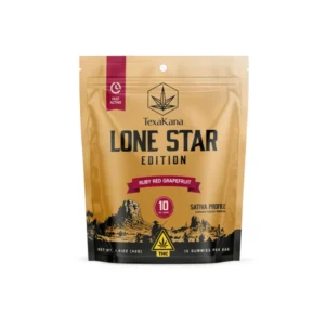 TexaKana - Lone Star Edition - Ruby Red Grapefruit - 10mg Sativa Gummies