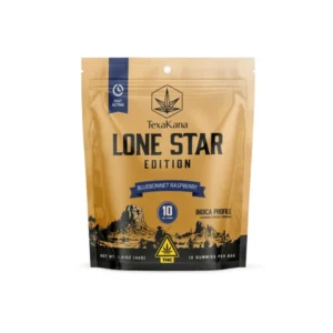 TexaKana - Lone Star Edition - Bluebonnet Raspberry - 10mg Indica Gummies