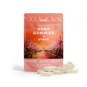 Habit Hemp Hybrid Peach Gummies 20 MG 20 count