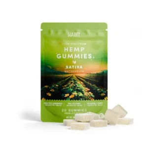 Habit Hemp Watermelon Gummies Sativa 20 MG 20 count
